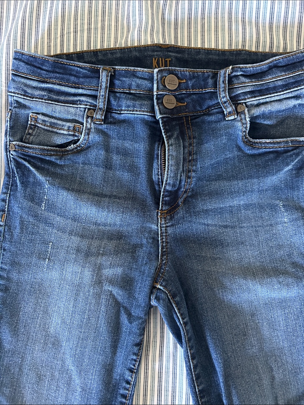 Kut from the Kloth Dark Blue High-Rise Women's Jeans